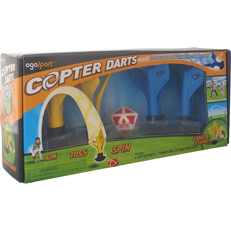 Schildkröt Funsports Ogo Sport Copter Darts, grün / gelb / blau, 970098 – Bild 3