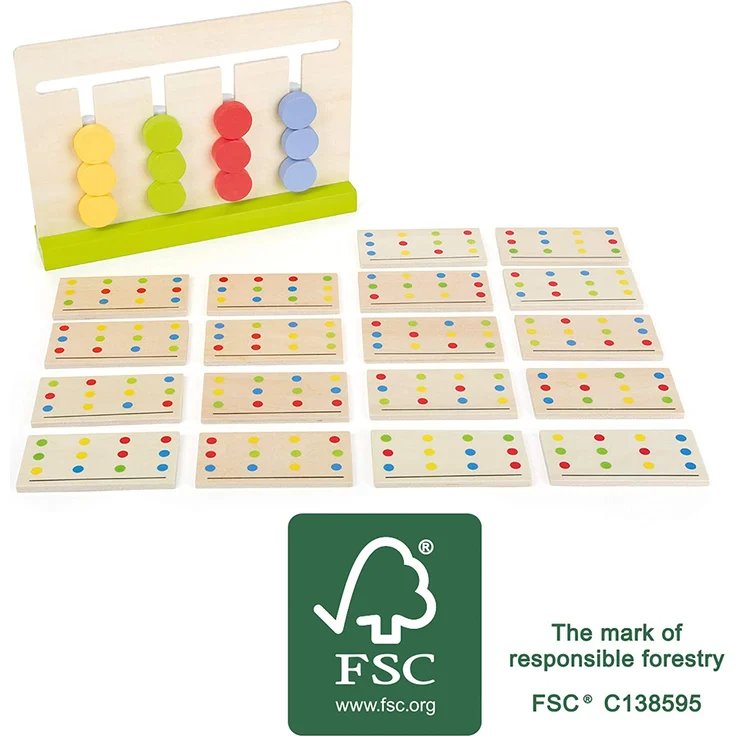 small foot 11103 Logik Labyrinth Educate aus Holz, FSC 100%-Zertifiziert Spielzeug, Mehrfarbig – Bild 6