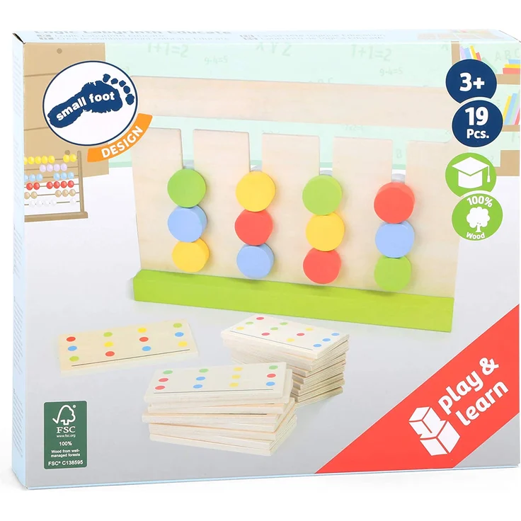 small foot 11103 Logik Labyrinth Educate aus Holz, FSC 100%-Zertifiziert Spielzeug, Mehrfarbig – Bild 3