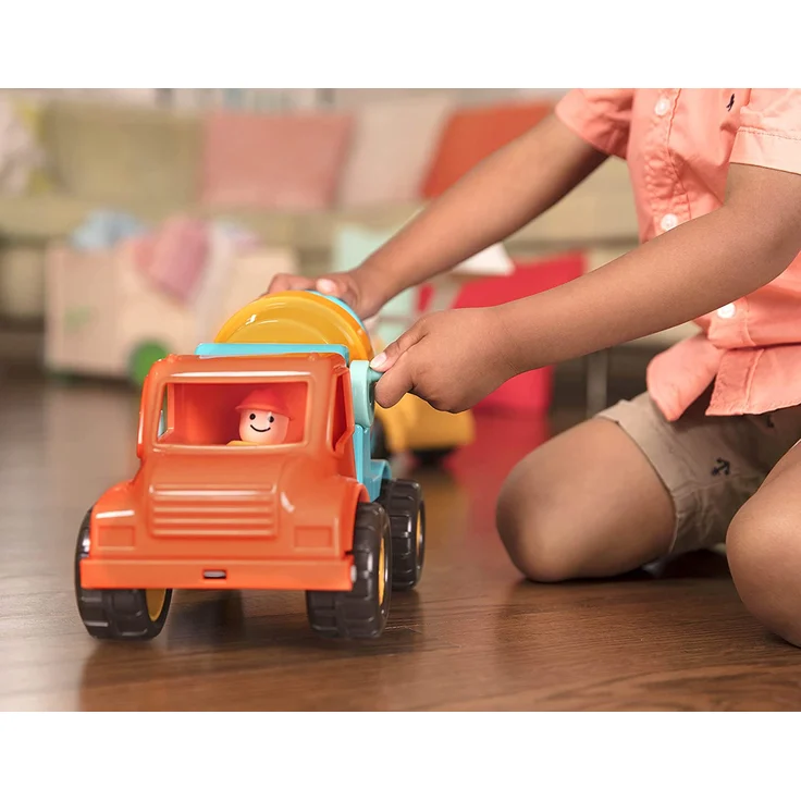 Battat – Betonmisch LKW mit Funktionen und beweglichen Teilen und Fahrer – Spielfahrzeug für Kleinkinder Ab 18 Monaten – Bild 4