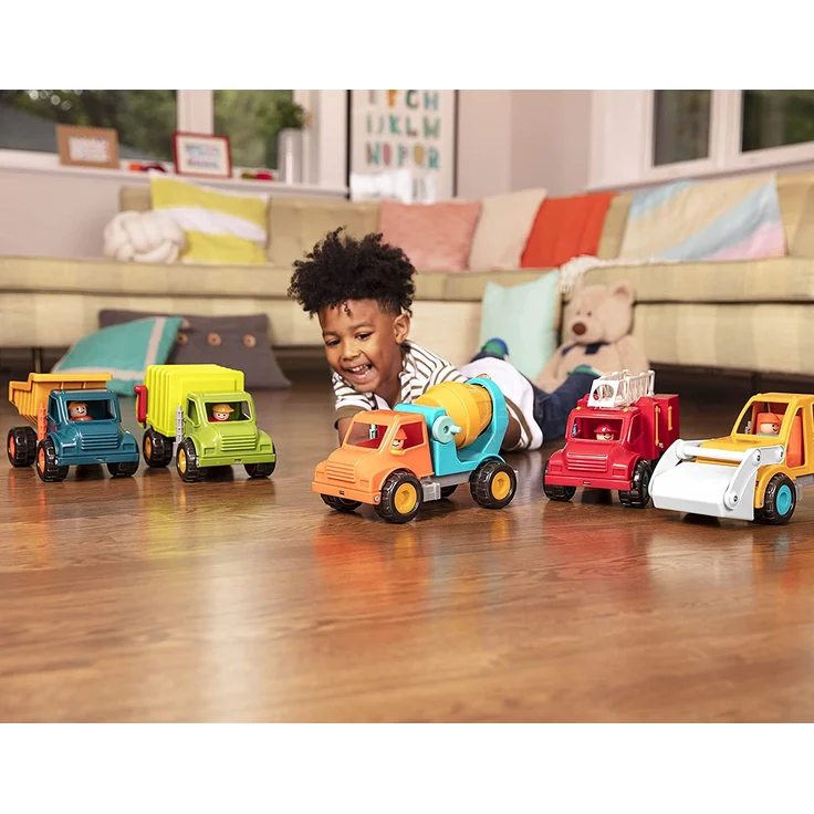 Battat – Betonmisch LKW mit Funktionen und beweglichen Teilen und Fahrer – Spielfahrzeug für Kleinkinder Ab 18 Monaten – Bild 13
