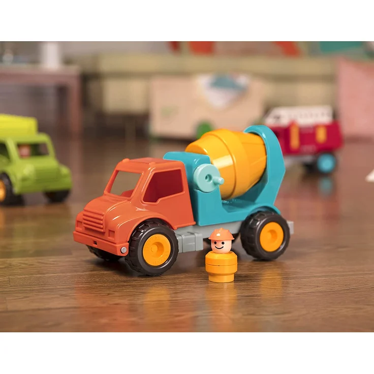Battat – Betonmisch LKW mit Funktionen und beweglichen Teilen und Fahrer – Spielfahrzeug für Kleinkinder Ab 18 Monaten – Bild 8