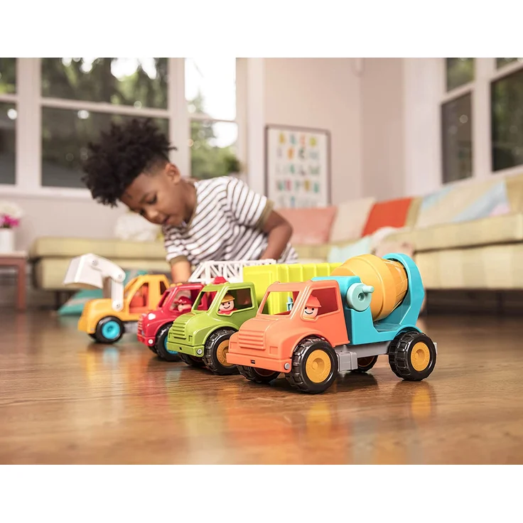 Battat – Betonmisch LKW mit Funktionen und beweglichen Teilen und Fahrer – Spielfahrzeug für Kleinkinder Ab 18 Monaten – Bild 10