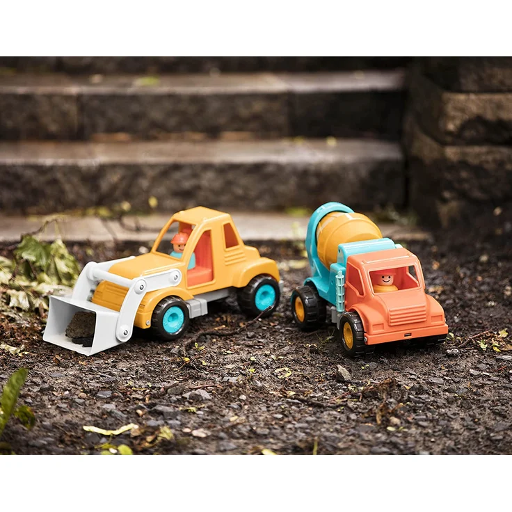 Battat – Betonmisch LKW mit Funktionen und beweglichen Teilen und Fahrer – Spielfahrzeug für Kleinkinder Ab 18 Monaten – Bild 9