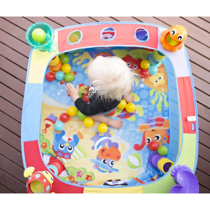 Playgro Pop Up Baby Bällebad, Ab 6 Monaten, Pop and Drop Ball Activity Gym, Bunt, 40175 - Preisvergleich – Bild 6