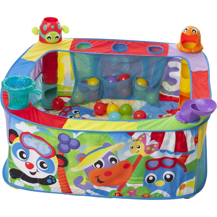 Playgro Pop Up Baby Bällebad, Ab 6 Monaten, Pop and Drop Ball Activity Gym, Bunt, 40175 - Preisvergleich – Bild 1