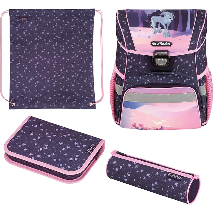 Herlitz Loop Plus Fantasy Federmäppchen Pencil pouch Schultasche Sporttasche Junge Mittelschule Rucksack 16 l Fronttasche Seitentasche