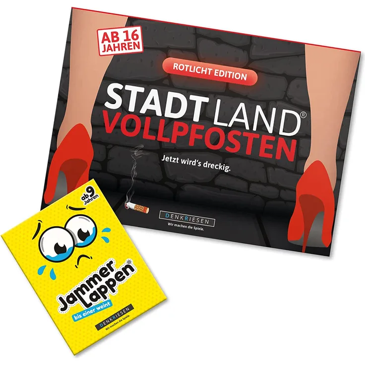 Spar-Set Daniel - JAMMERLAPPEN + STADT-LAND VOLLPFOSTEN ROTLICHT EDITION