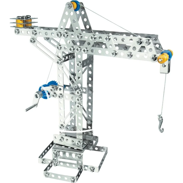 Eitech C05 5 00005-Metallbaukasten-Kran/Hebebrücke/Windmühle Set, 270-teilig – Bild 2