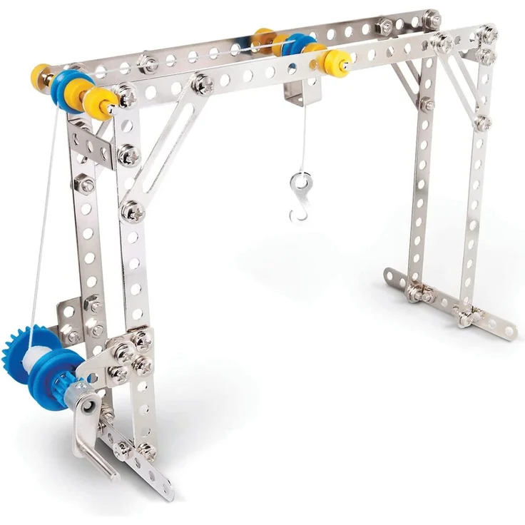 Eitech C05 5 00005-Metallbaukasten-Kran/Hebebrücke/Windmühle Set, 270-teilig – Bild 7