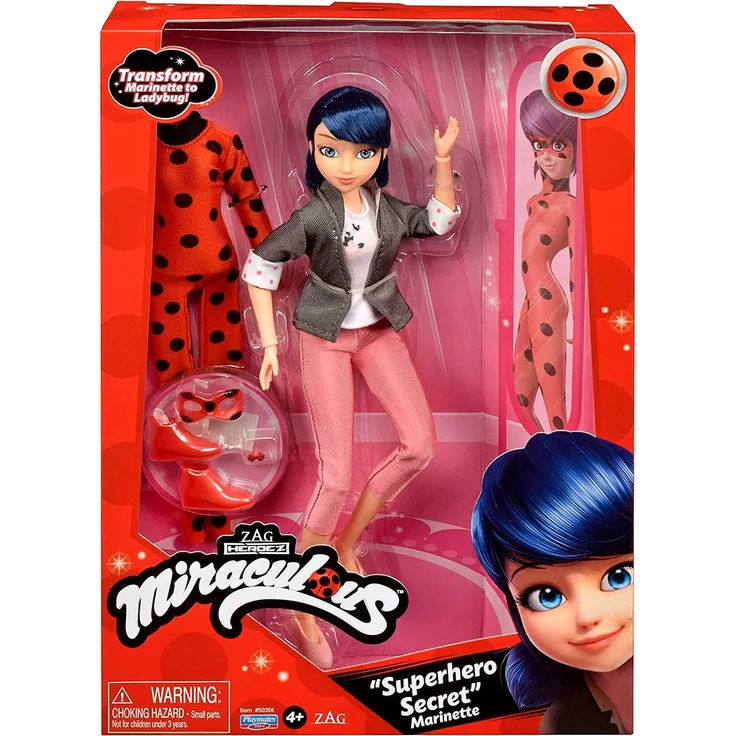 Bandai - Miraculous Puppe mit Bekleidung,ca. 26cm – Bild 8