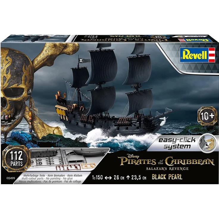 Revell easy click, 05499 BLACK PEARL, Modellbausatz, Maßstab 1:150, 26cm – Bild 2