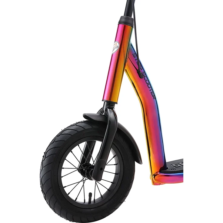 BIKESTAR Tretroller Kinderroller ab 7 Jahre | 12 Zoll New Gen Sport | Chrom – Bild 6
