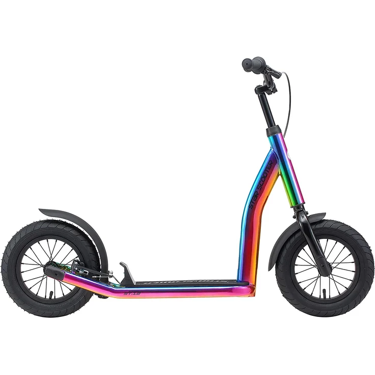 BIKESTAR Tretroller Kinderroller ab 7 Jahre | 12 Zoll New Gen Sport | Chrom – Bild 2