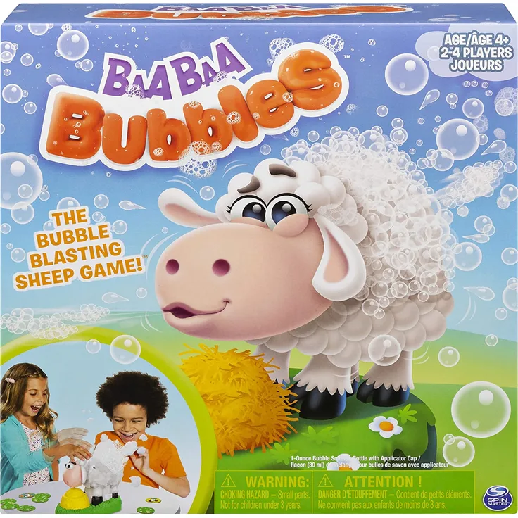 Spin Master Games 6054455 - Baa Baa Bubbles - Seifenblasen - Spiel für die ganze Familie