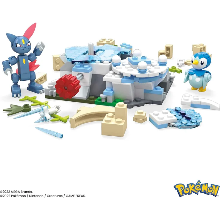 Mega Bloks Klocki Mega Pokemon Sniezny dzien Piplupa i Sneasela 183 elements – Bild 2