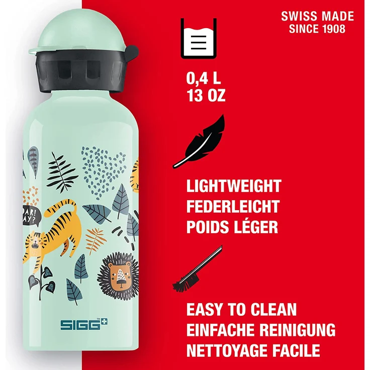 SIGG Trinkflasche KBT Jungle TZZ 0,4L, hellgrün – Bild 2