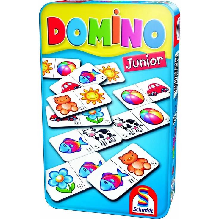 Schmidt Spiele - Domino Junior in Metalldose
