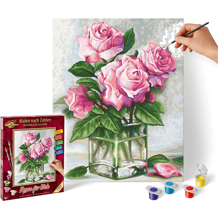 Malen nach Zahlen - Rosen für Dich