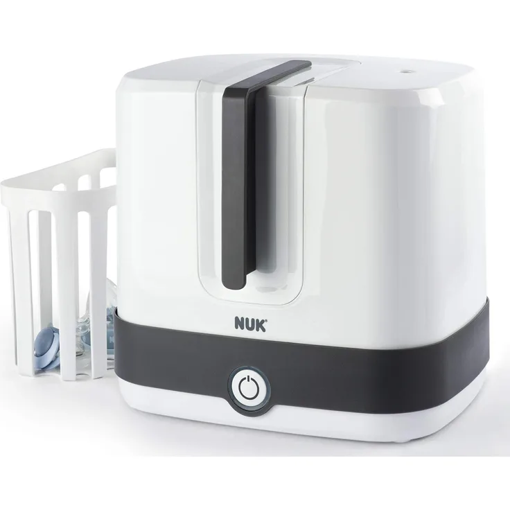NUK Vario Express Dampf-Sterilisator 3-in-1 Modular für bis zu 6 Babyflaschen, Sauger & Zubehör oder Milchpumpe
