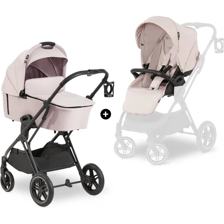 Hauck Select Kombi Kinderwagen Vision X Set Black Melange Beige