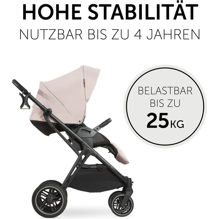 Hauck Select Kombi Kinderwagen Vision X Set Black Melange Beige – Bild 4