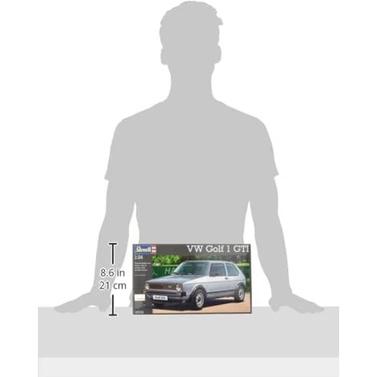 Revell Modellbausatz Auto 1:24 - Volkswagen VW Golf 1 GTI im Maßstab 1:24, Level 4, originalgetreue Nachbildung mit vielen Details, 07072 – Bild 11
