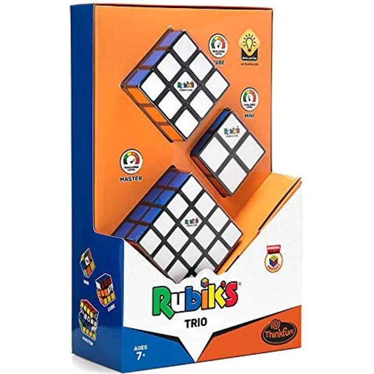 ThinkFun 76422 Gift Set: Trio, das perfekte Geschenkset Fan enthält Master 4x4, den original Zauberwürfel 3x3 und den Rubik's Mini 2x2 [Exklusiv bei Amazon] – Bild 4