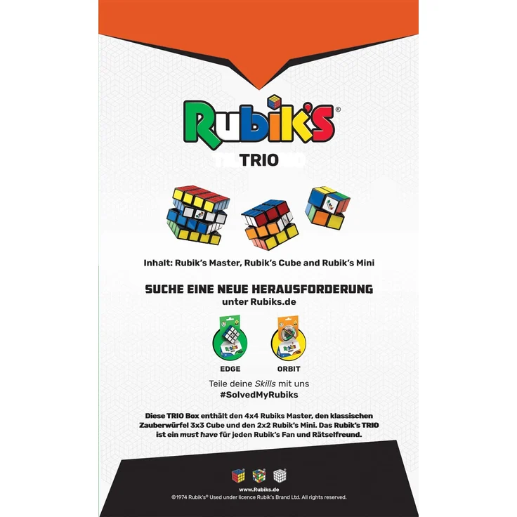 ThinkFun 76422 Gift Set: Trio, das perfekte Geschenkset Fan enthält Master 4x4, den original Zauberwürfel 3x3 und den Rubik's Mini 2x2 [Exklusiv bei Amazon] – Bild 3