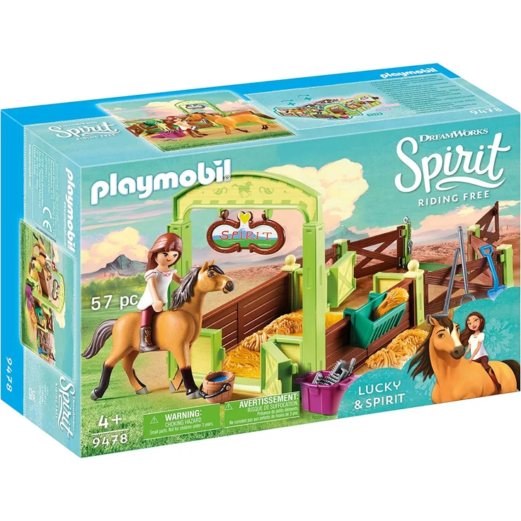 Playmobil 9478 - Spirit - Riding Free - Pferdebox Lucky und Spirit – Bild 1