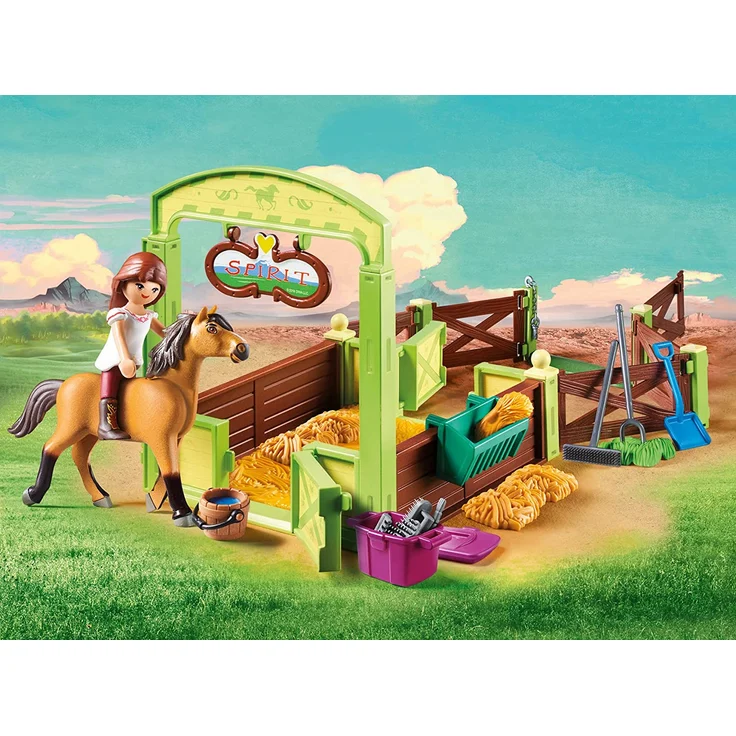 Playmobil 9478 - Spirit - Riding Free - Pferdebox Lucky und Spirit – Bild 4
