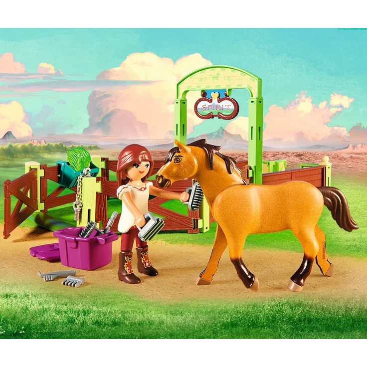 Playmobil 9478 - Spirit - Riding Free - Pferdebox Lucky und Spirit – Bild 3