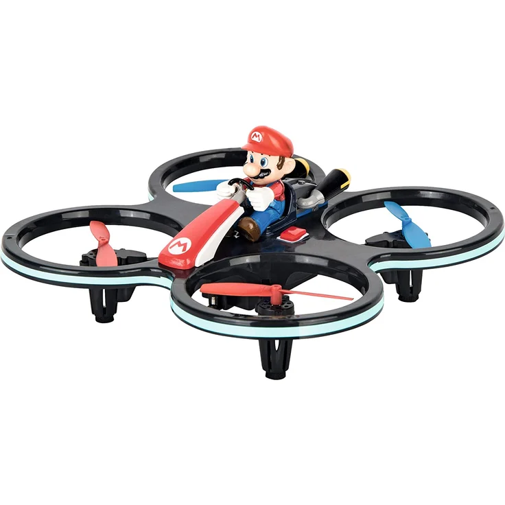 Carrera RC Mini Mario-Copter, Rot/Schwarz │ Ferngesteuerter Elektro-Helikopter für drinnen & draußen │mit Ersatz-Rotorblättern & Fernbedienung │ Spielzeug für Kinder ab 8 Jahren & Erwachsene – Bild 4