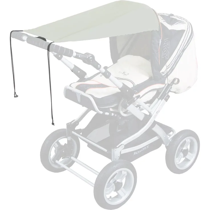sunnybaby 11172 - Universal Sonnensegel für Kinderwagen & Sportwagen | höchster UV Schutz UPF 50+ | verstellbar | Markisen-Rollofunktion - Farbe: SAND | Qualität: MADE in GERMANY