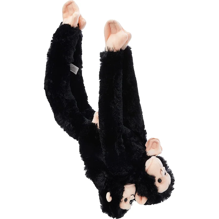 Wild Republic 15265 - Plüschtier - Hanging Monkey - Schimpanse, Mama mit Baby, 51 cm – Bild 3