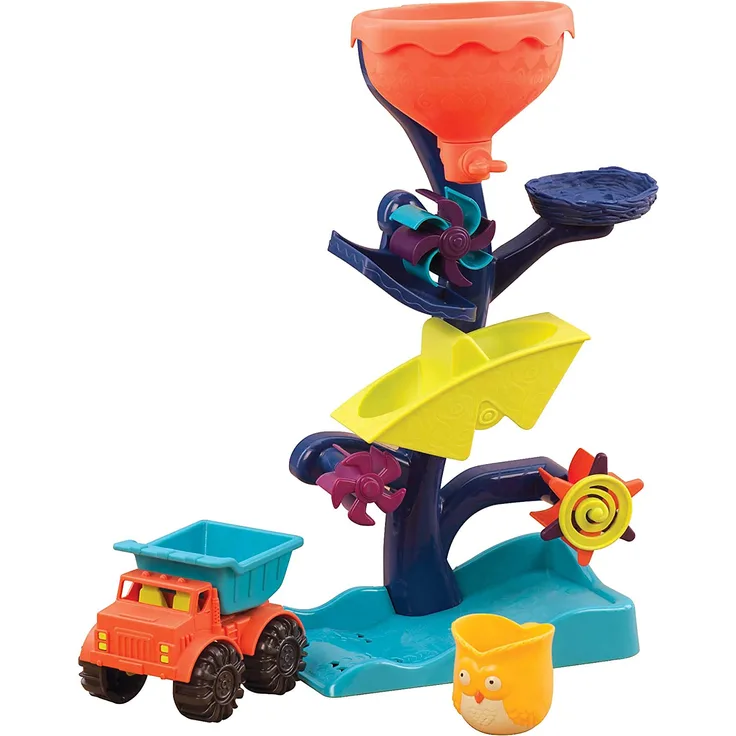 B. toys Badespielzeug Baby Wassermühle mit Kipper LKW, Becher und Trichter Wasserspielzeug und Sandspielzeug für Kinder ab 18 Monaten