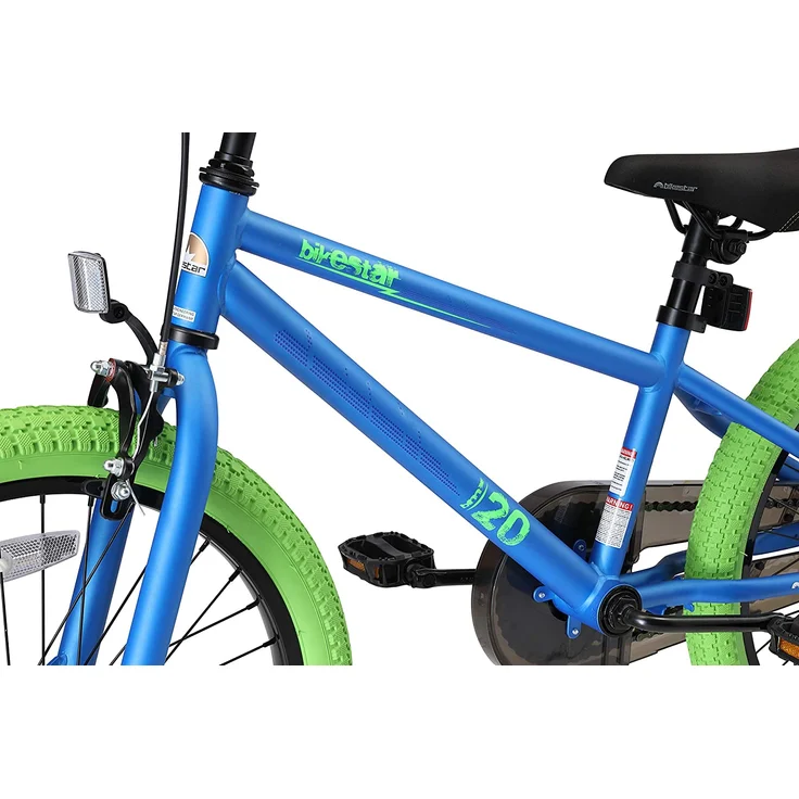 Bikestar BMX Kinderfahrrad 20 Zoll - Blau Grün – Bild 8