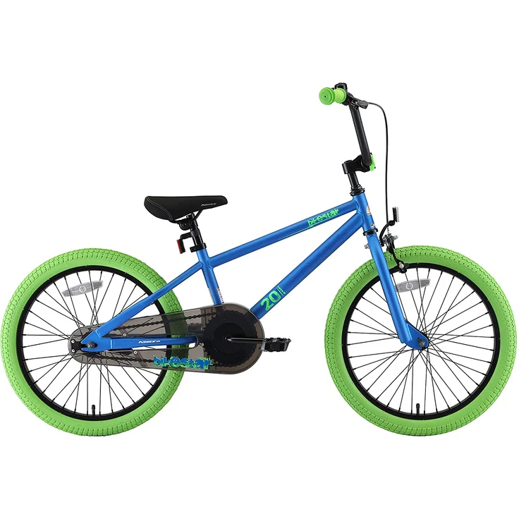 Bikestar BMX Kinderfahrrad 20 Zoll - Blau Grün – Bild 2