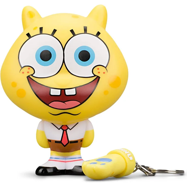 Kidrobot schlüsselanhänger Spongebob 10,2 cm Vinyl gelb