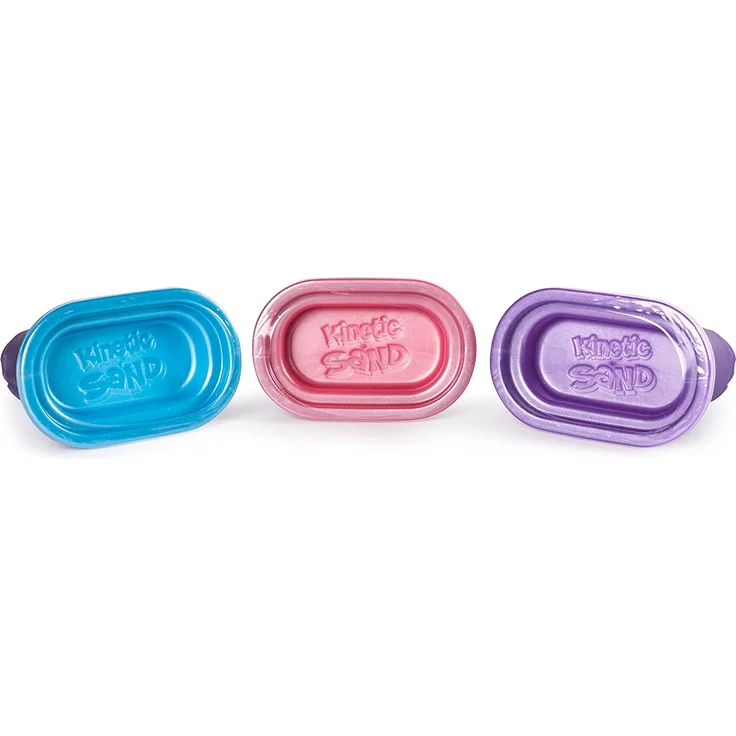 Kinetic Sand Schimmer Sand 3er Pack 340 g Children''s kinetic sand 4 Jahr(e) Nicht toxisch Blau Pink Violett - Preisvergleich – Bild 3