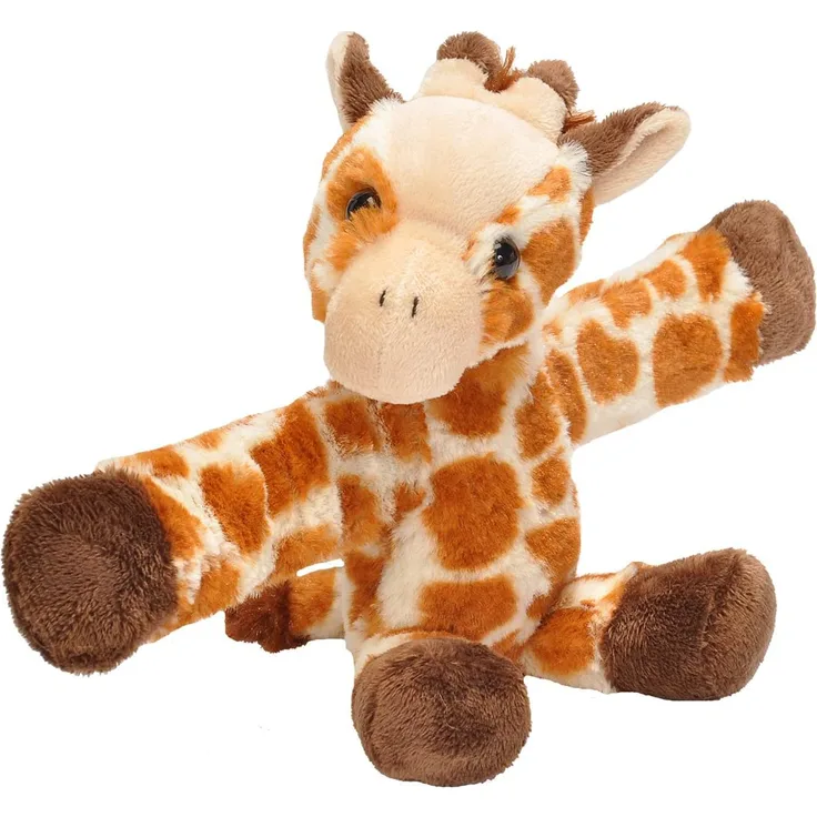 Wild Republic Huggers Schnapparmband Kuscheltier, Plüschtier, Giraffe 20 cm