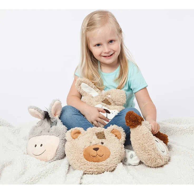 GRÜNSPECHT Mein kleiner Wärmefreund Bär, Kirschkern-Wärmekissen mit waschbarem Bezug für Kinder, wärmendes Kuscheltier bei Bauchschmerzen & Erkältung (171-V2) – Bild 4