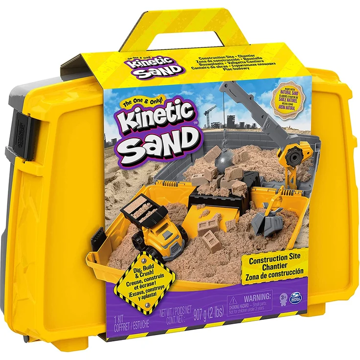 Kinetic Sand Baustellen Koffer mit 907 g Braun 3 Jahr(e) Junge/Mädchen – Bild 9