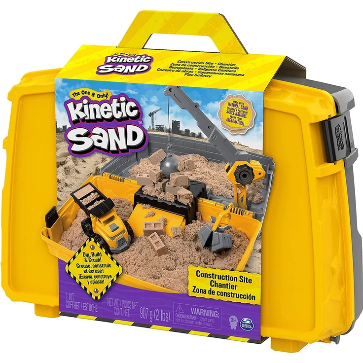 Kinetic Sand Baustellen Koffer mit 907 g Braun 3 Jahr(e) Junge/Mädchen – Bild 8