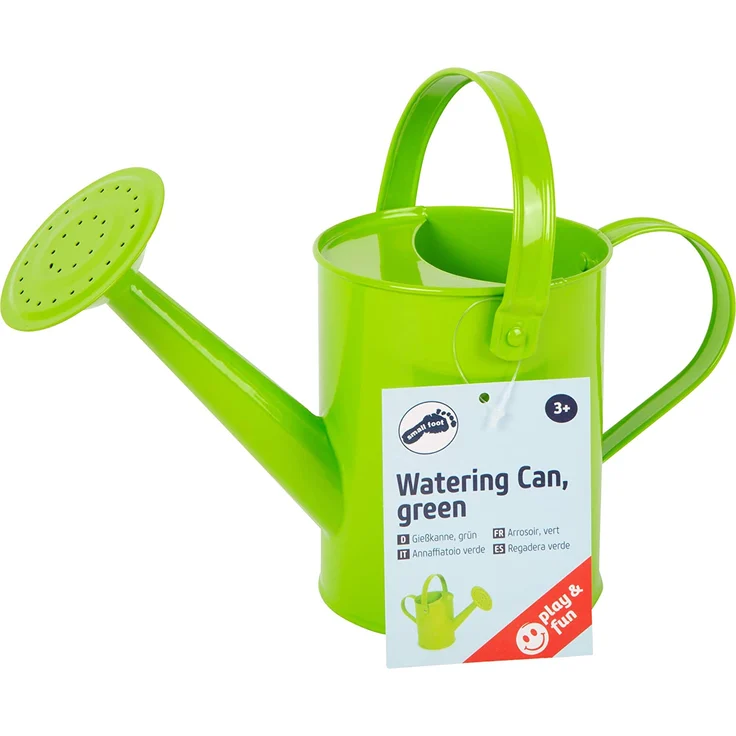 Small Foot 12017 Gießkanne aus Metall, mit beweglichem Tragegriff, farbenfroh, für kleine Gartenhelfer ab 3 Jahren Spielzeug, Mehrfarbig – Bild 2