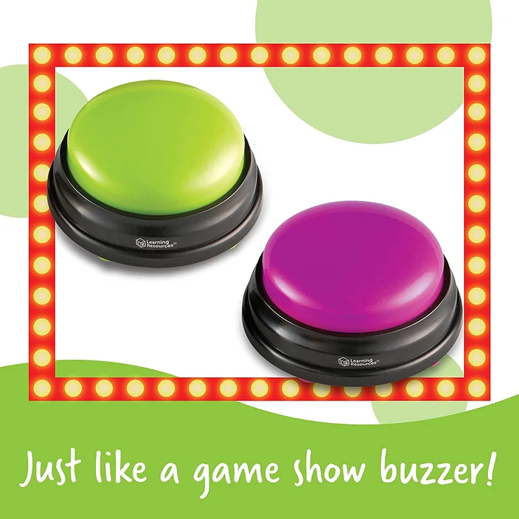 Learning Resources - Original Antwort Buzzer (4 Stück), 19. 6 x 19. 6 x 5. 1 cm – Bild 5