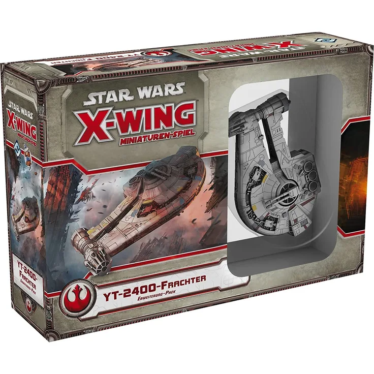 Asmodee HEI0422 - Star Wars X-Wing - YT-2400 Frachter, Erweiterung-Pack