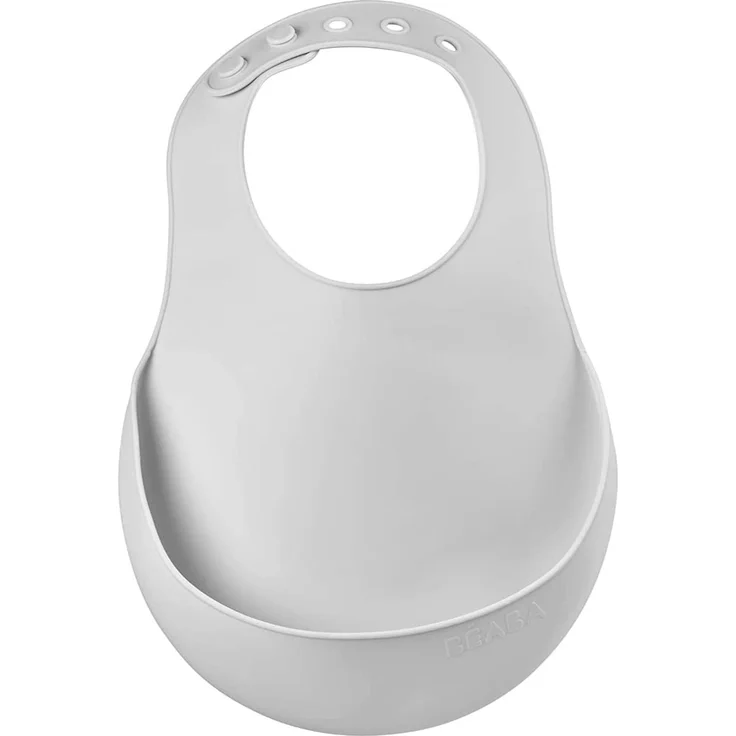 BEABA SILICONE BIB LIGHT Grey – Bild 2