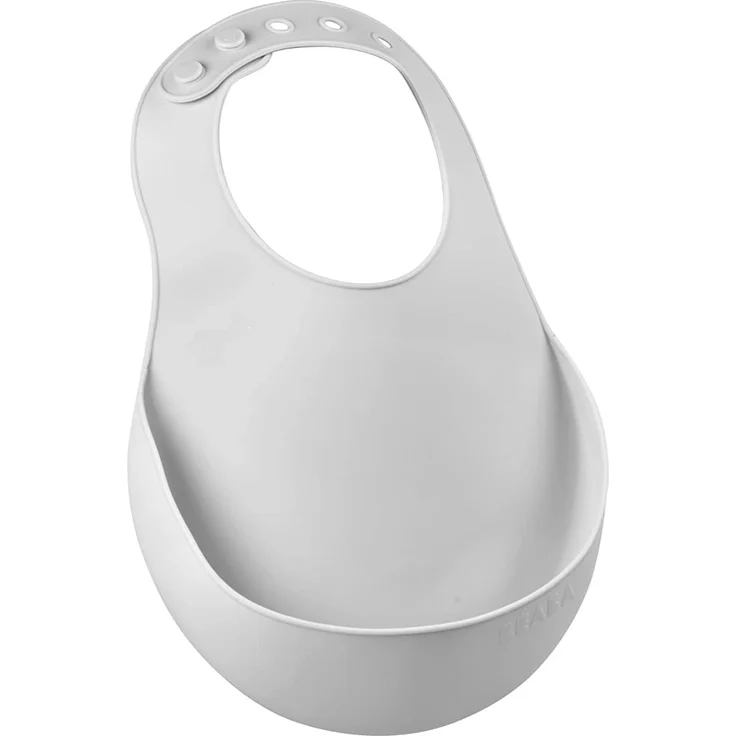 BEABA SILICONE BIB LIGHT Grey – Bild 1