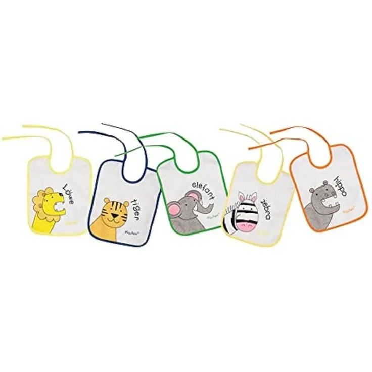 Playshoes 507145 - Binde-Lätzchen 5er Pack